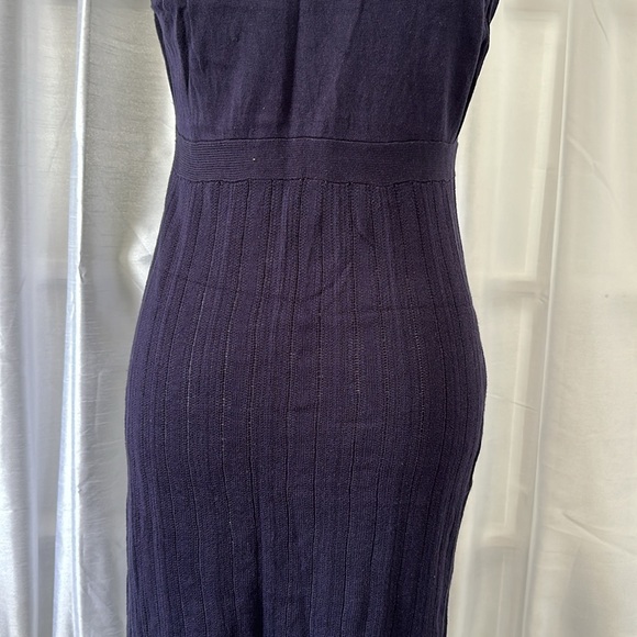 Calvin Klein Sleeveless Sweater Dress- Navy - Picture 9 of 12